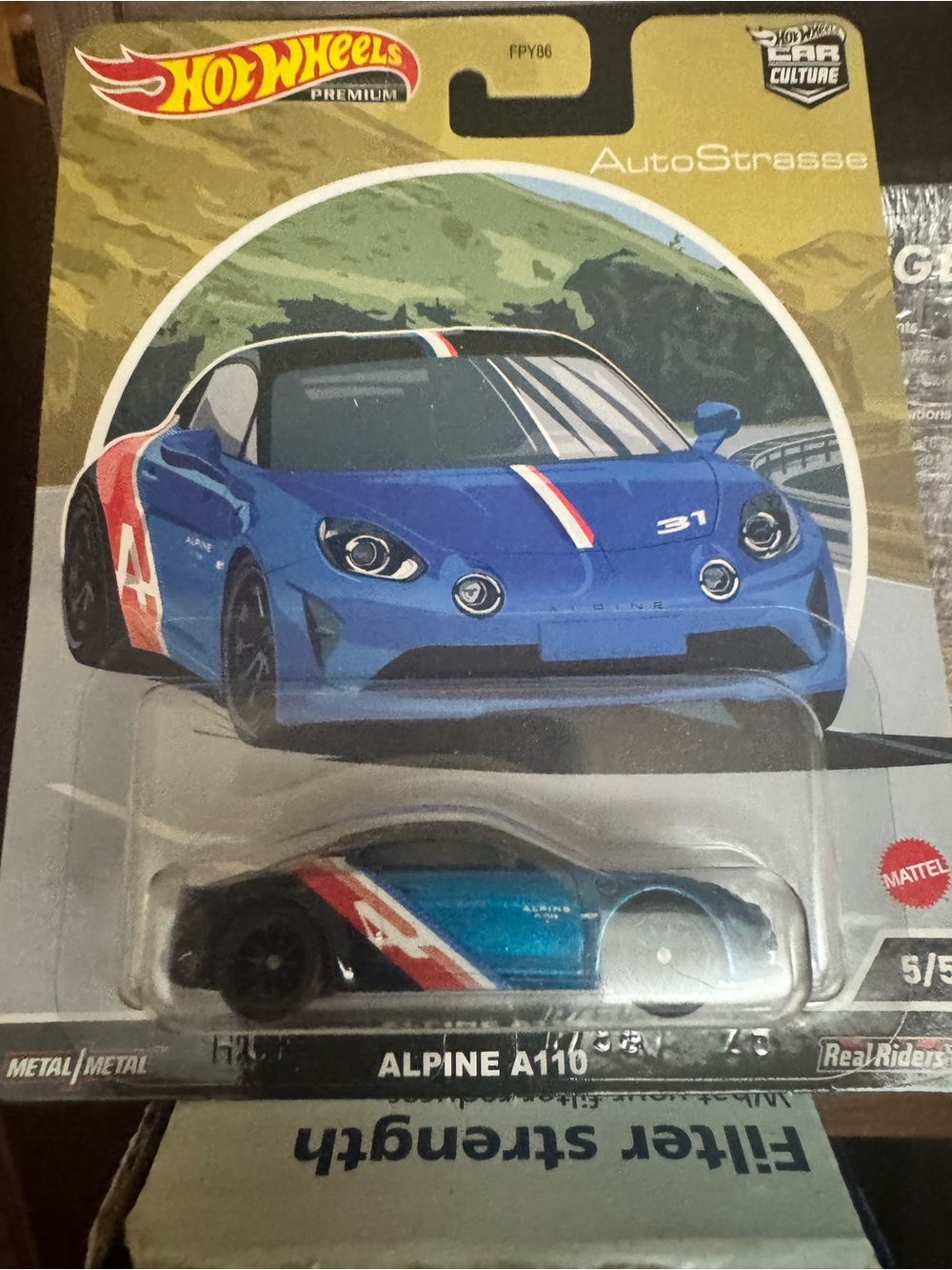 Hot Wheels Alpine A110 Blue Die-Cast Toy Car